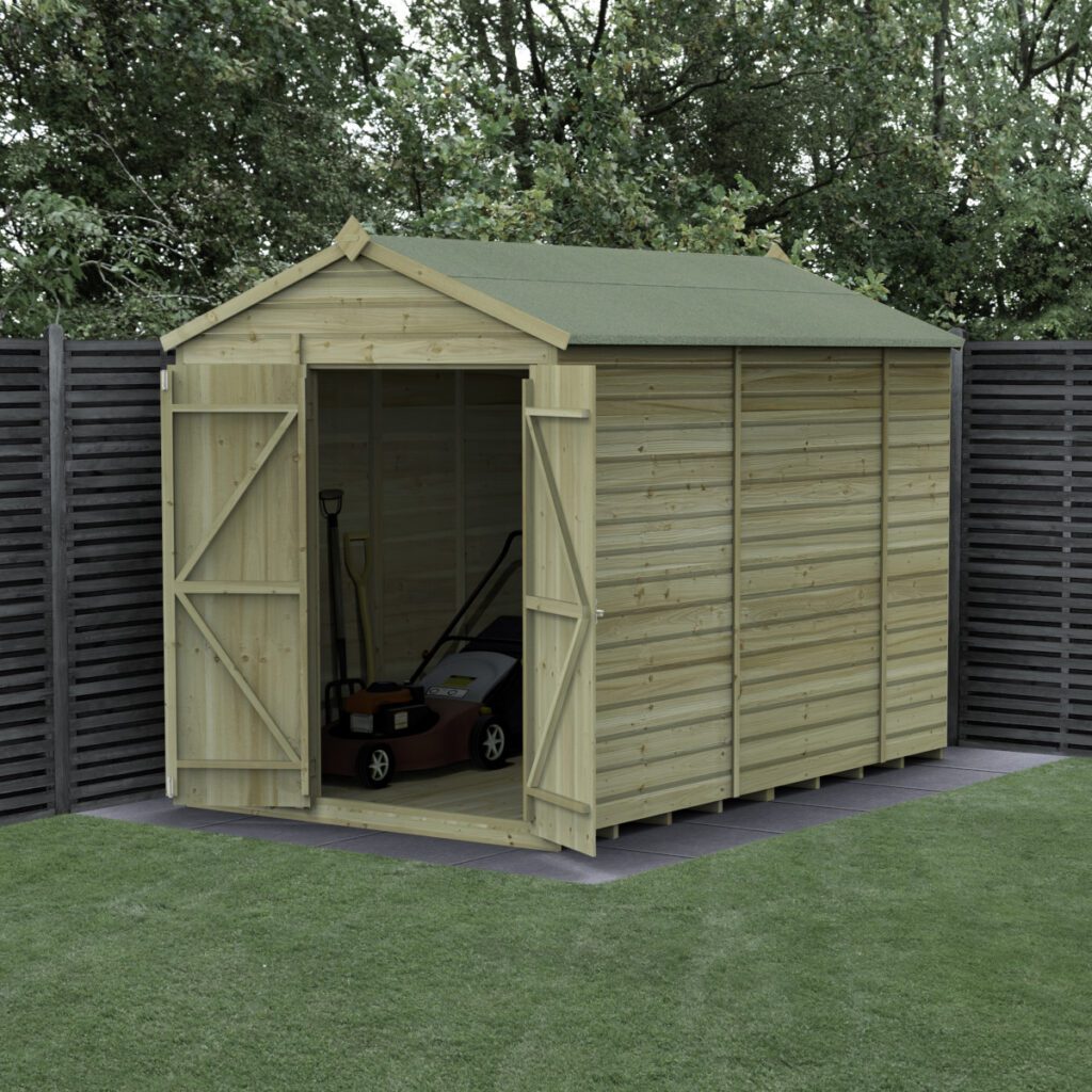 Beckwood 6×10 Apex Shed – No Windows – Double Door 5013053196977 2